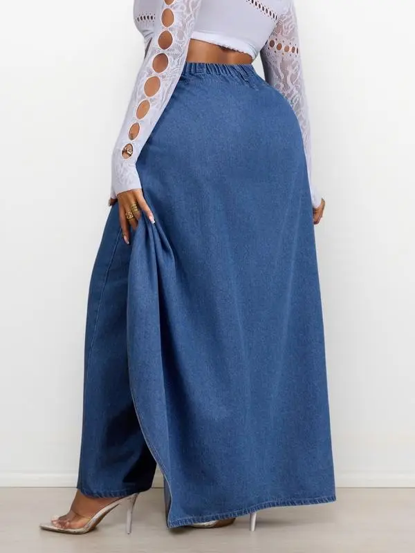 Women's fashionable denim jeans, patchwork design, casual style, suitable for everyday wear