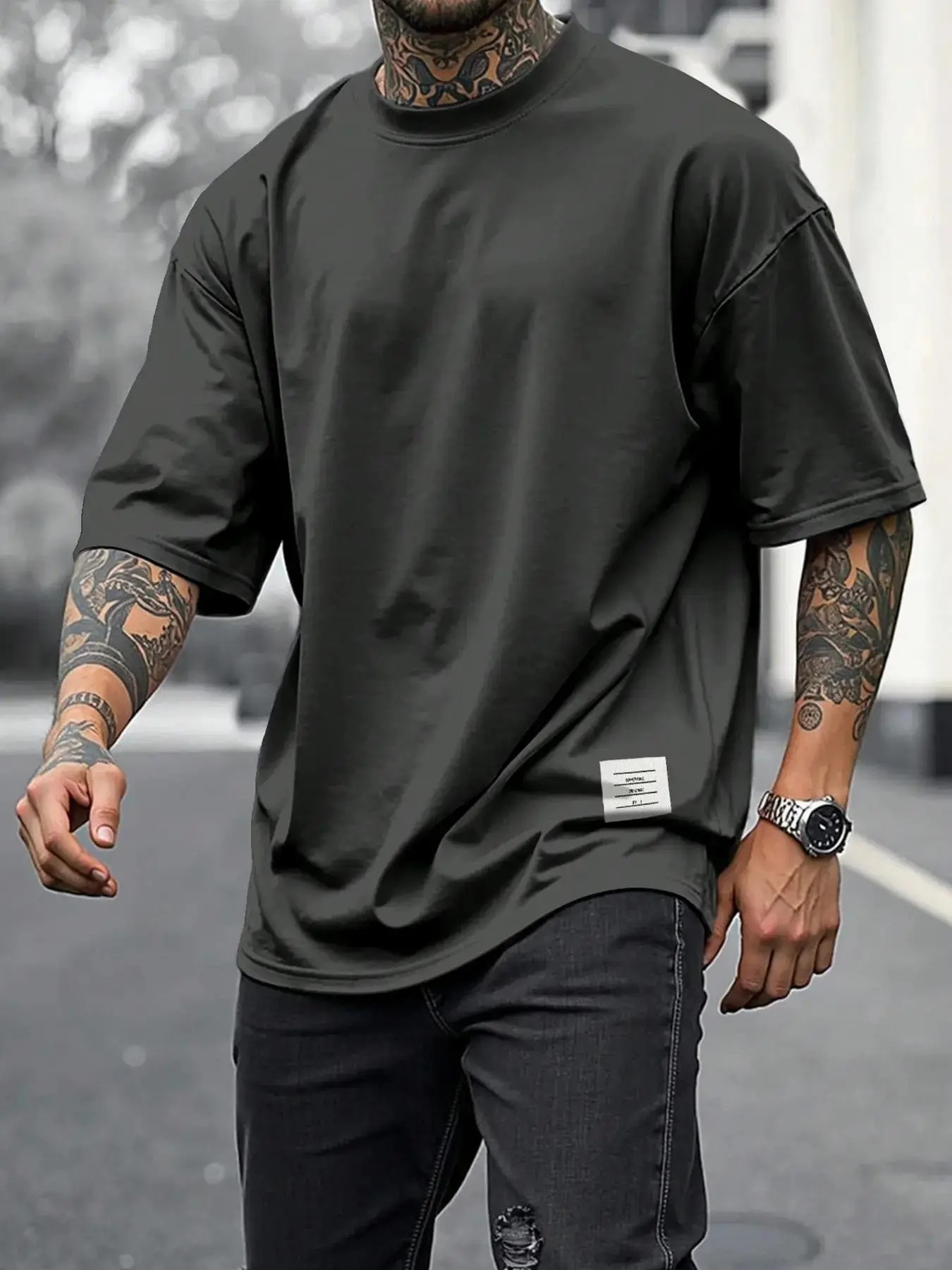 Men’s Ultra-Comfort Daily Essential Oversized Tee