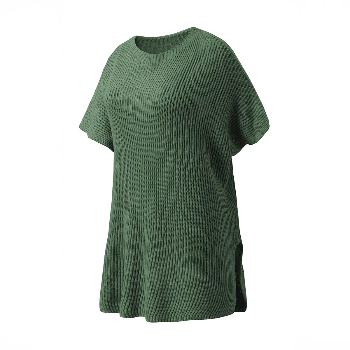 Women’s Short Sleeve Knit Sweater Top (Loose Fit, Soft & Breathable)