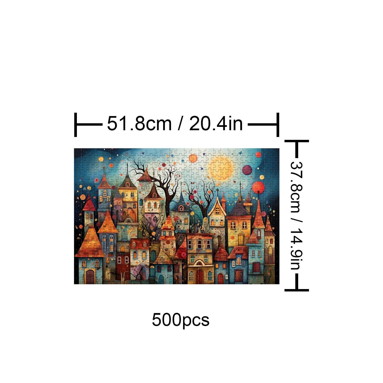 Weird Town 500 / 1000 Piece Puzzle