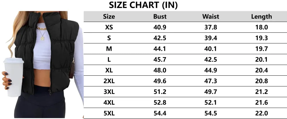 Sleeveless padded puffer vest