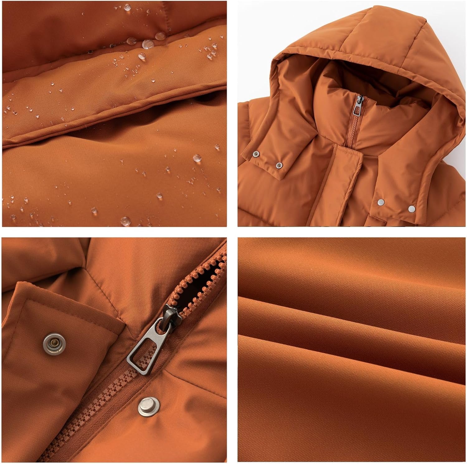 Long Puffer Jacket for Women,2024 Thickened Winter Coat Hooded with Deep Pockets, Ladies Warm Winter Jacket