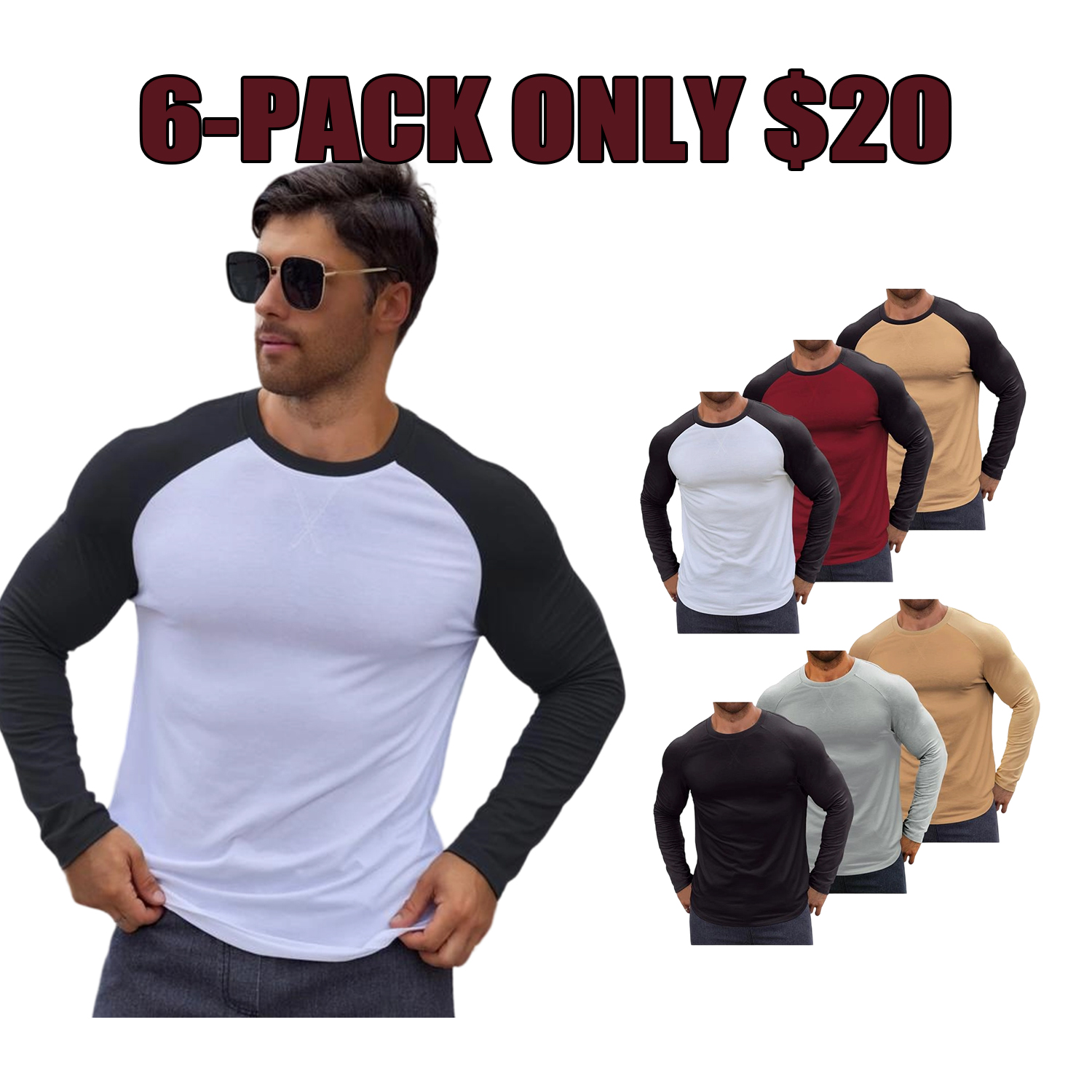Men’s Long Sleeve Muscle Fit Longline T-Shirt