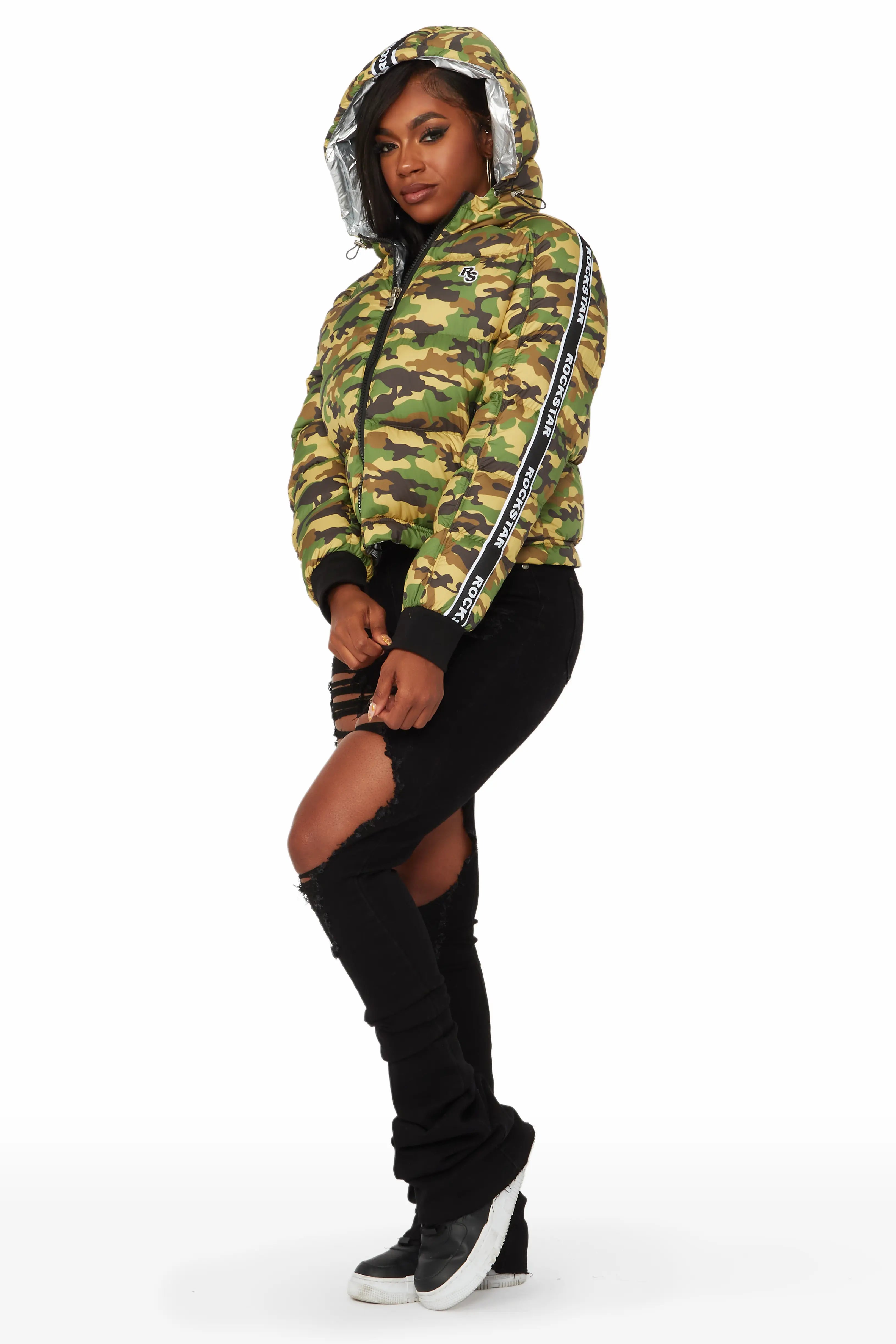 Jackey Camo Puffer Jacket