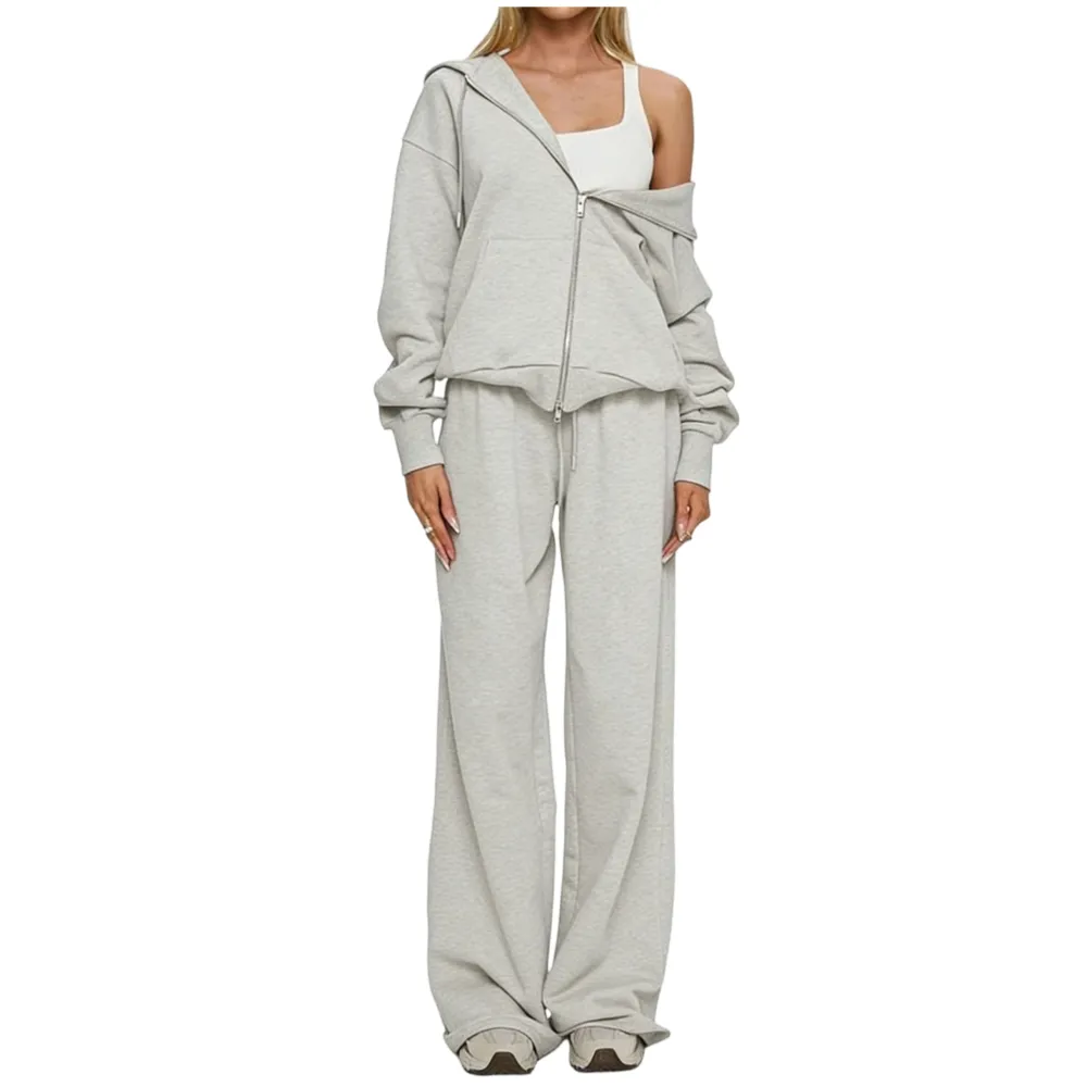 Women’s Fall-Winter 2-Piece Hoodie Tracksuit