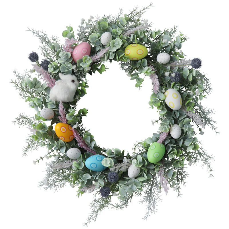 Spring Greenery & Fun Easter Wreath