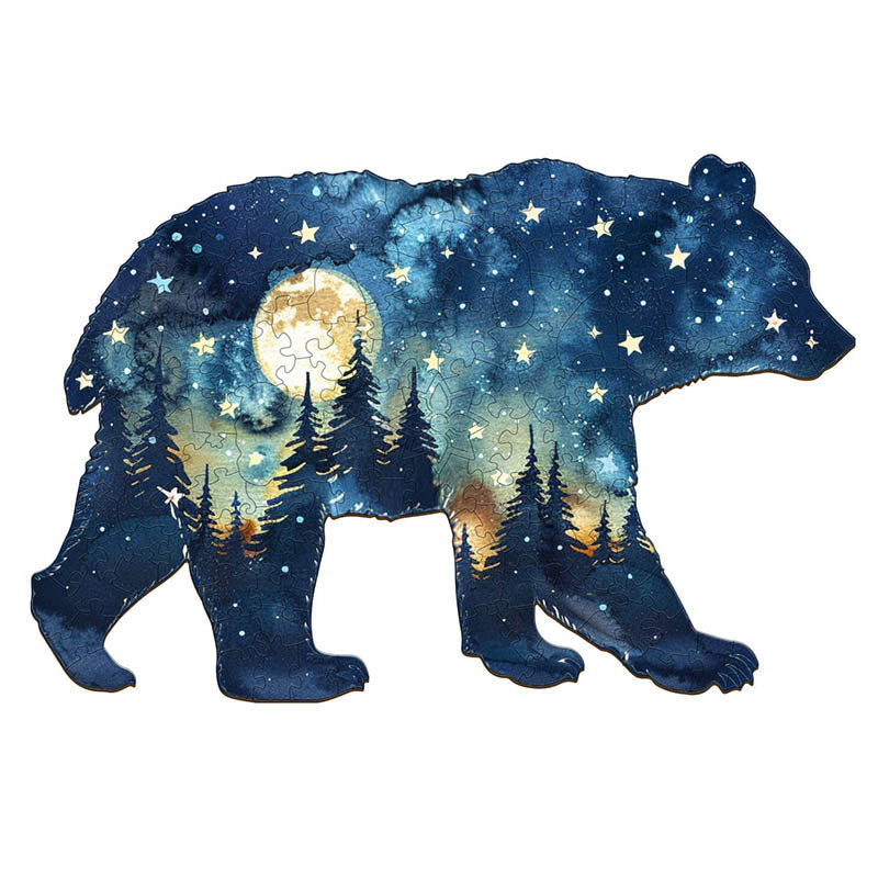 Astral Bear Wooden Jigsaw Puzzle