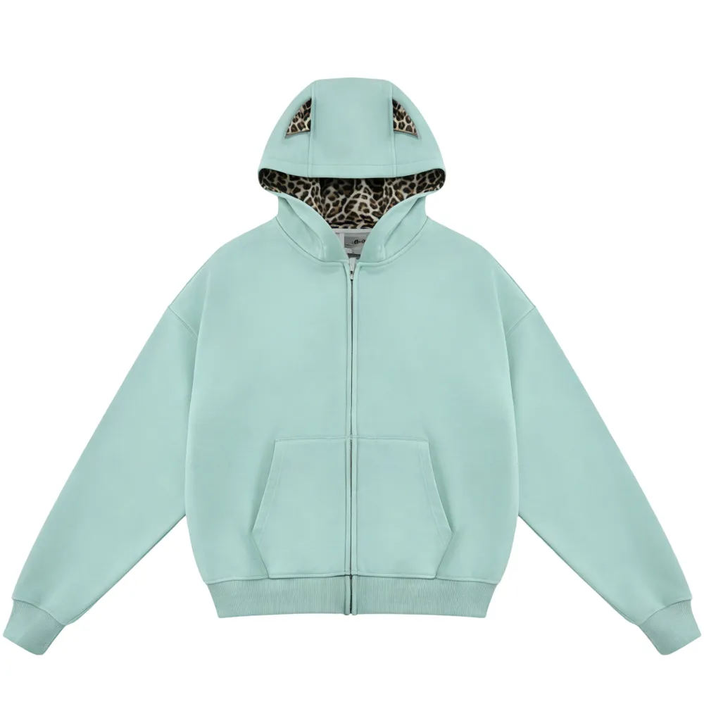 Leopard Print Oversized Lounge Hoodie