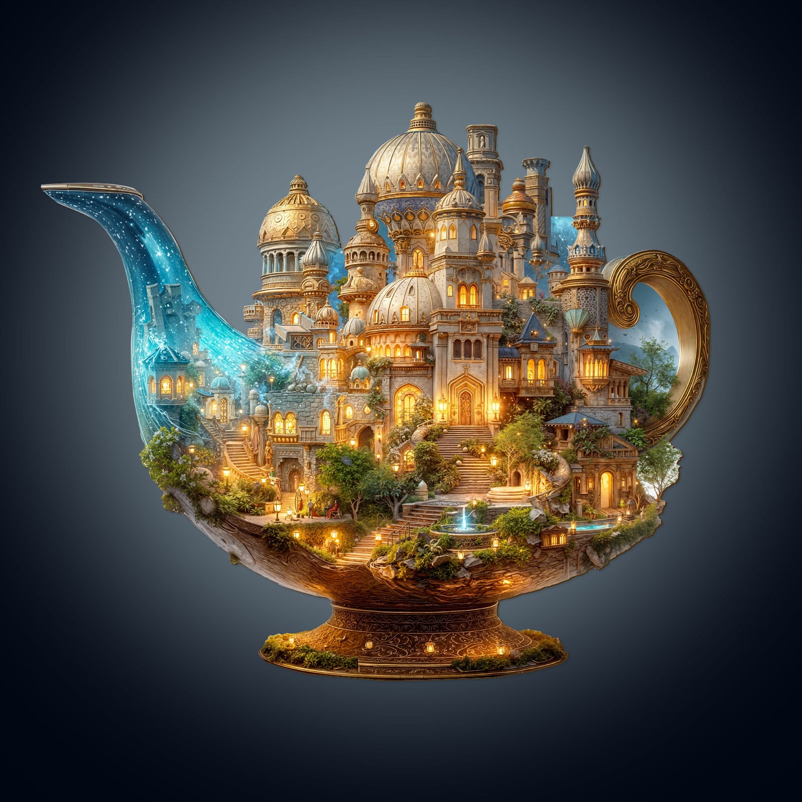 Magic Lamp World Wooden Jigsaw Puzzle