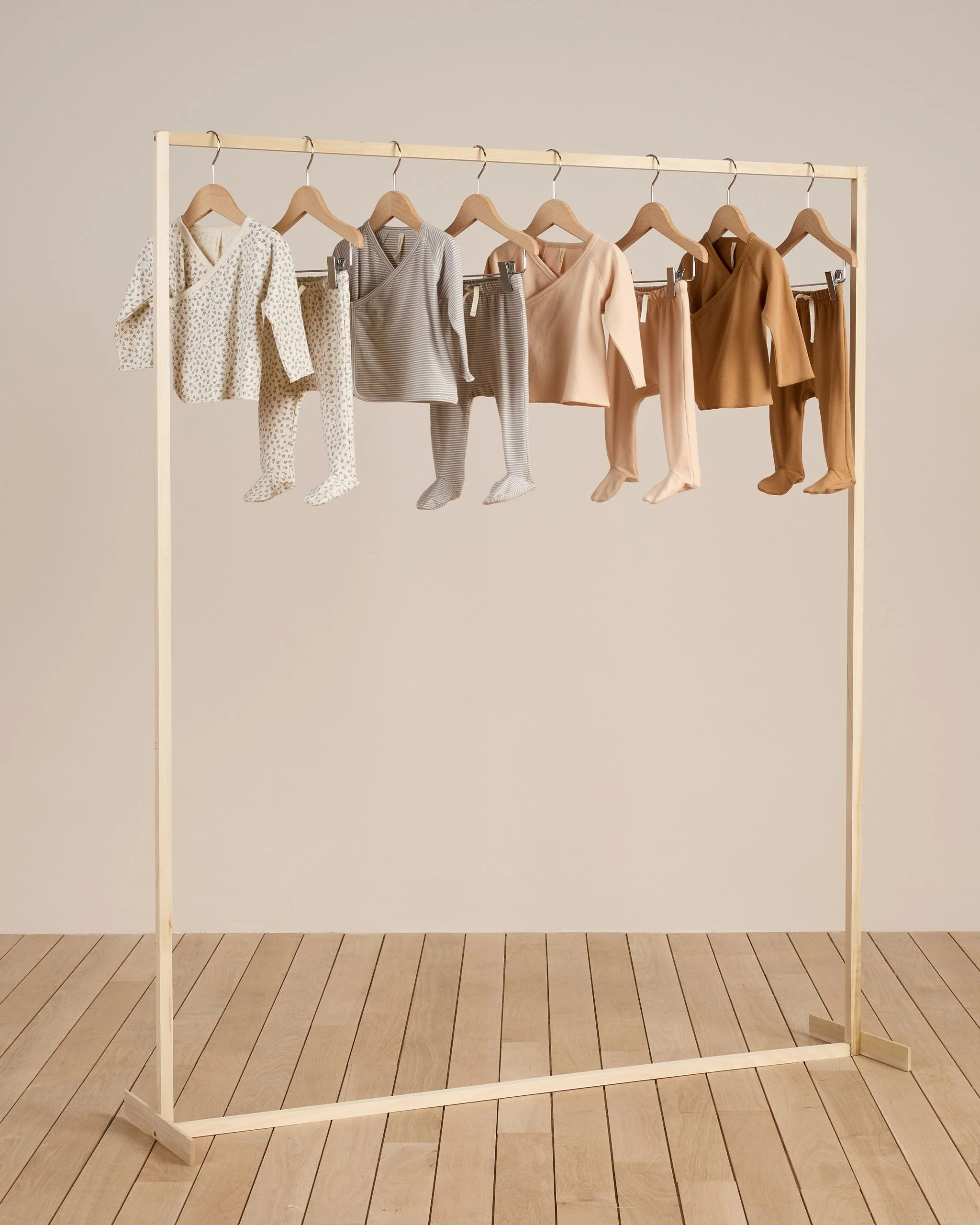 Wrap Top + Footed Pant Set || Golden