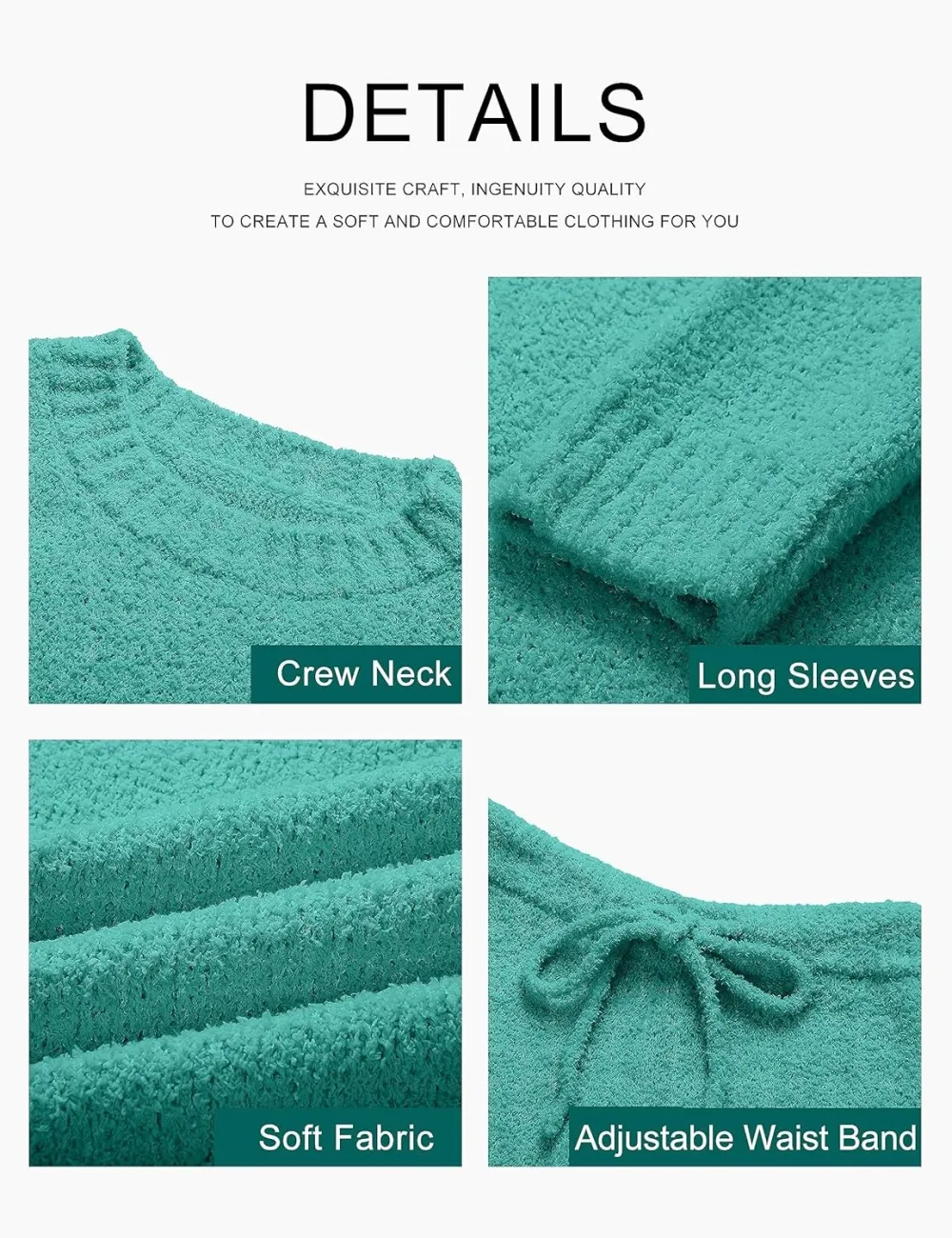 Womens Pajama Sets 2025 Fall Lounge Sweater Set