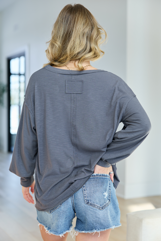 Kendall Grey Scoop Neck Tunic