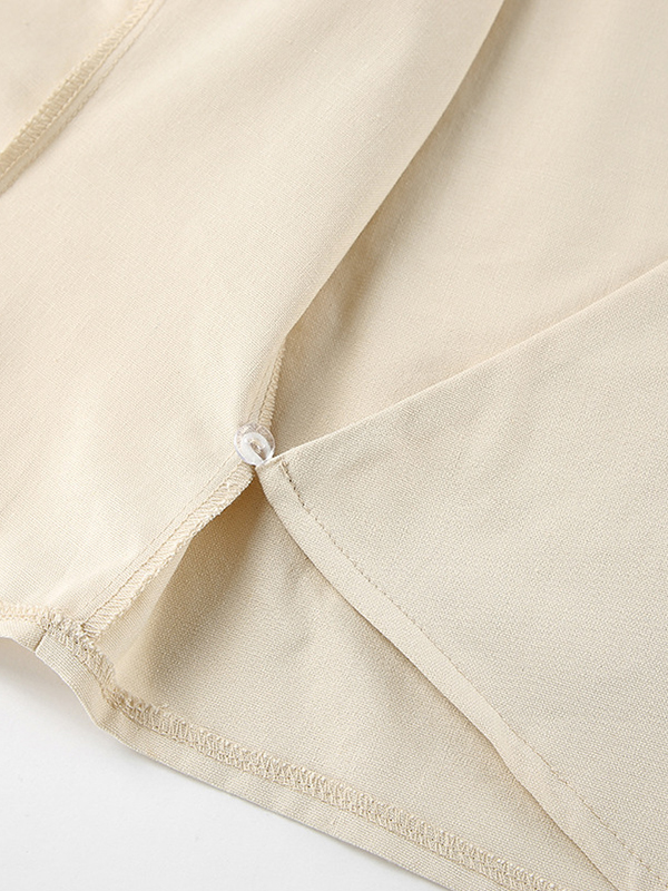 Solid Color Sleeveless Asymmetric Split-Joint  V-Neck Vest Tops +  Straight Leg Pants Suits Two Pieces Set