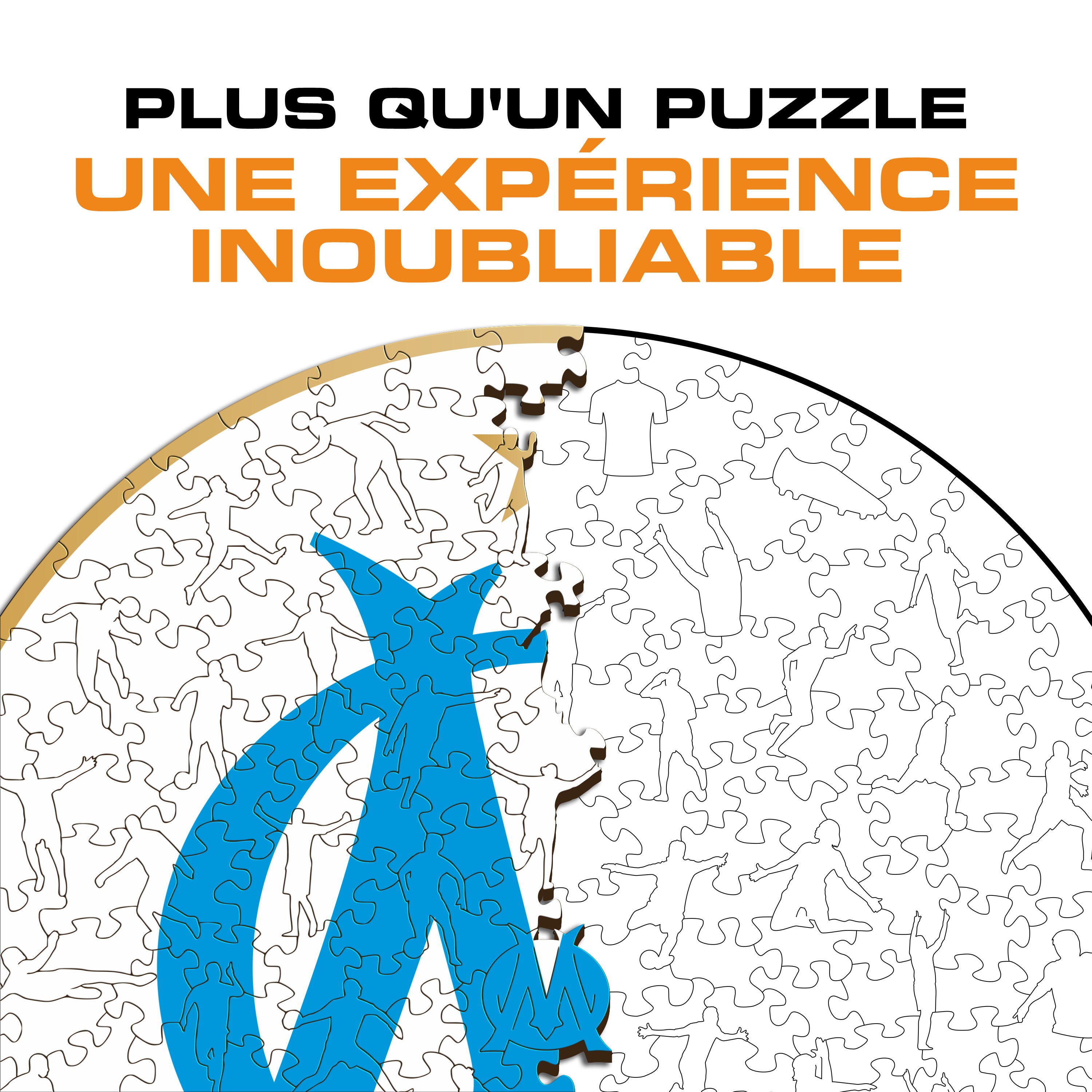 Olympique de Marseille® Logo - Wooden Puzzle