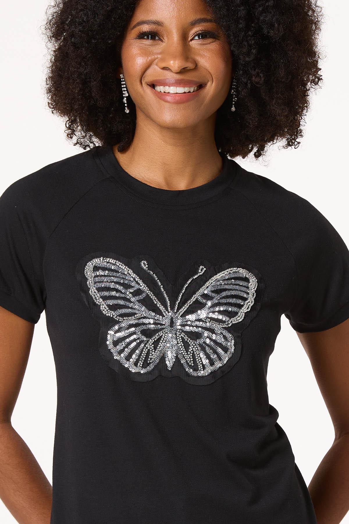 Sequin Butterfly Tee