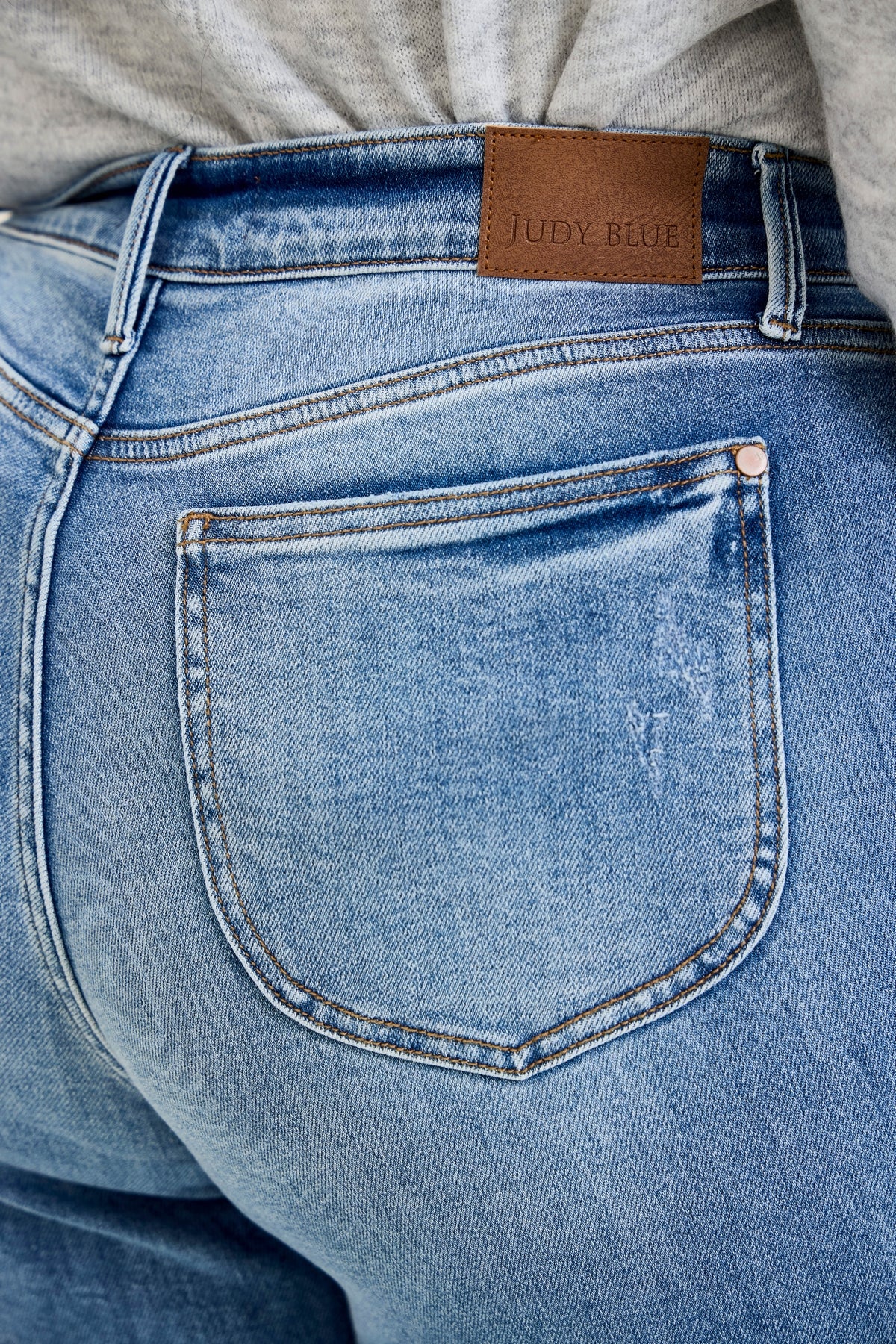 Lux Brushed Indigo Vintage Wide Leg - PLUS