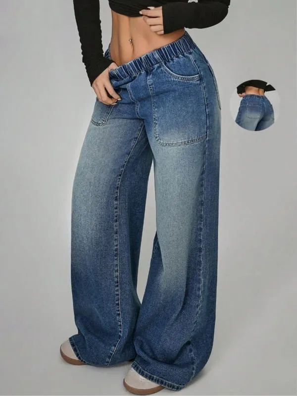 Women's High Waist Loose-Fit Denim Jeans