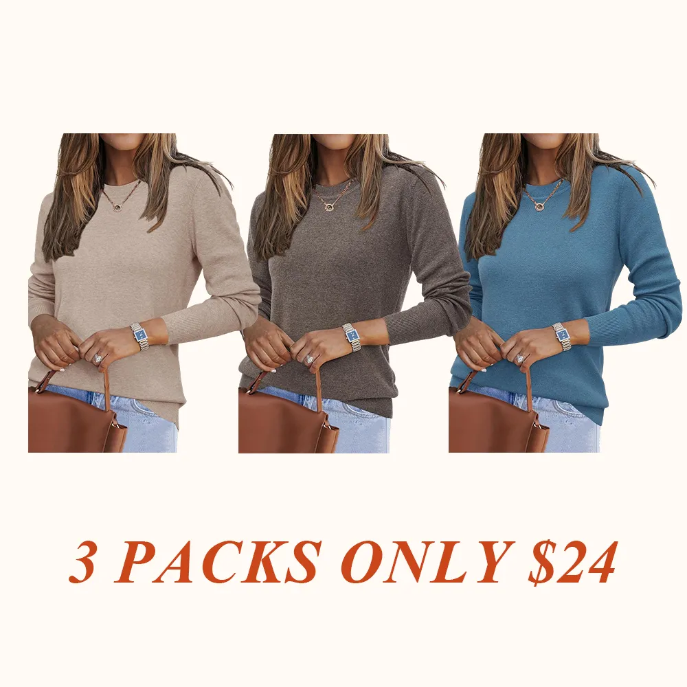 Women Fashion Wool Blend Sweater