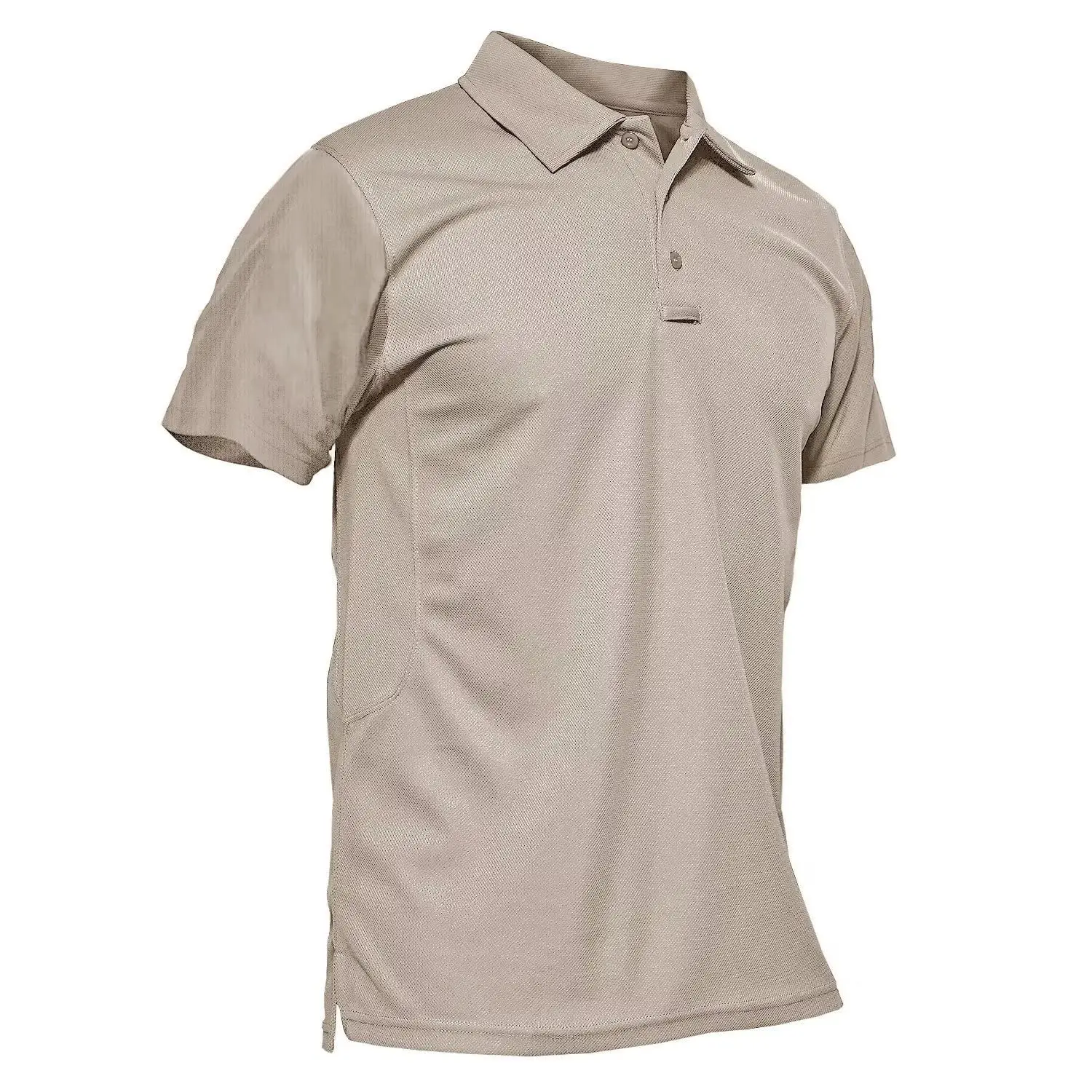 Men's Polo Shirt Quick Dry Performance Short Sleeve Pique Jersey Golf Work Polo Shirt Casual Menswear Top Outdoorfun