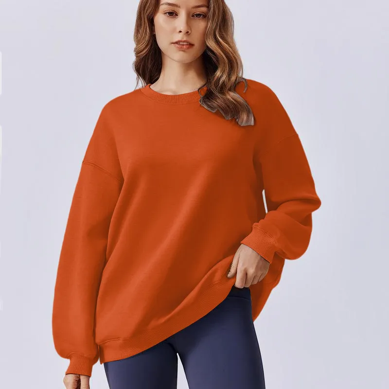Women's Oversized Sweatshirt 2025 Spring Outfit Long Sleeve