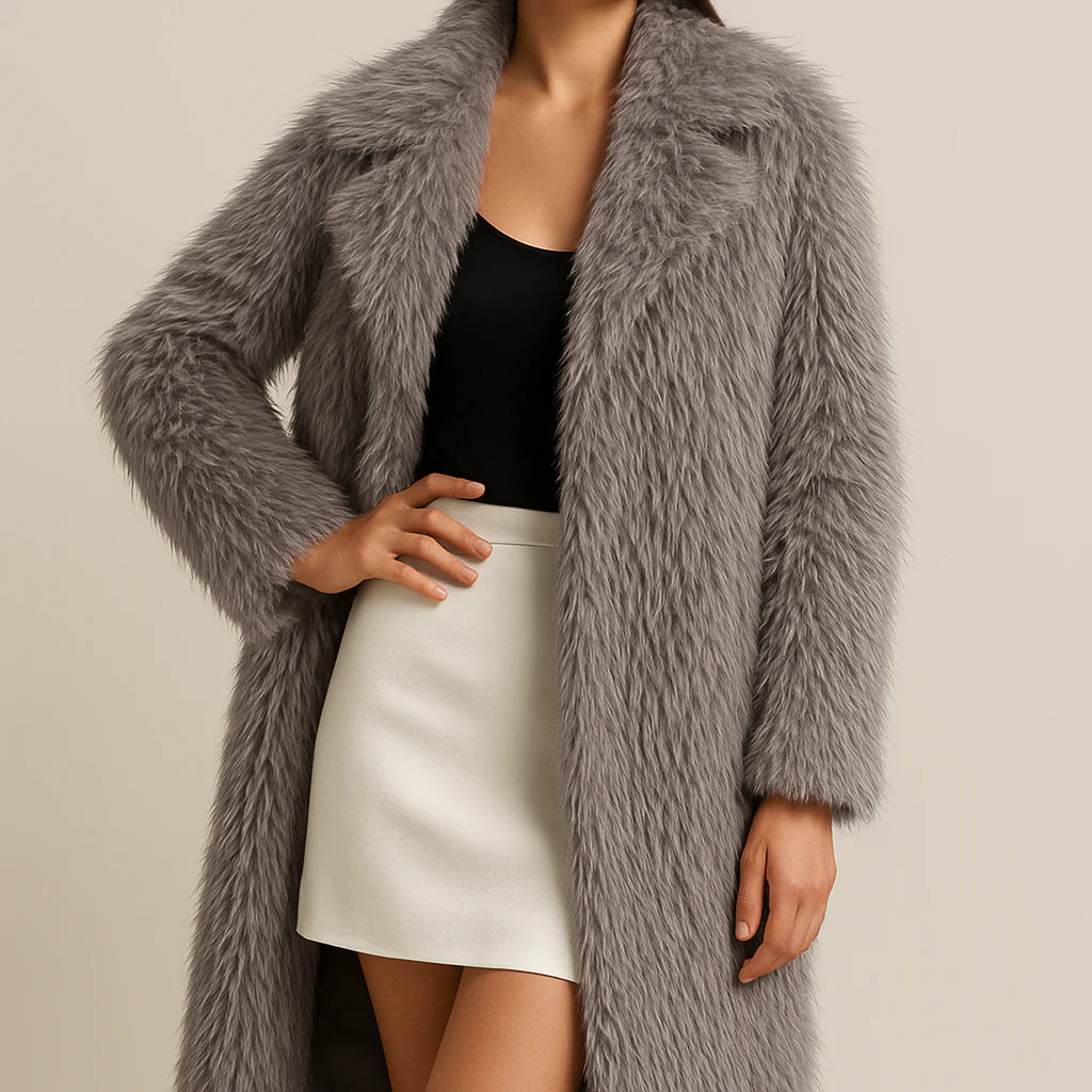 Arctic Feather Long Coat