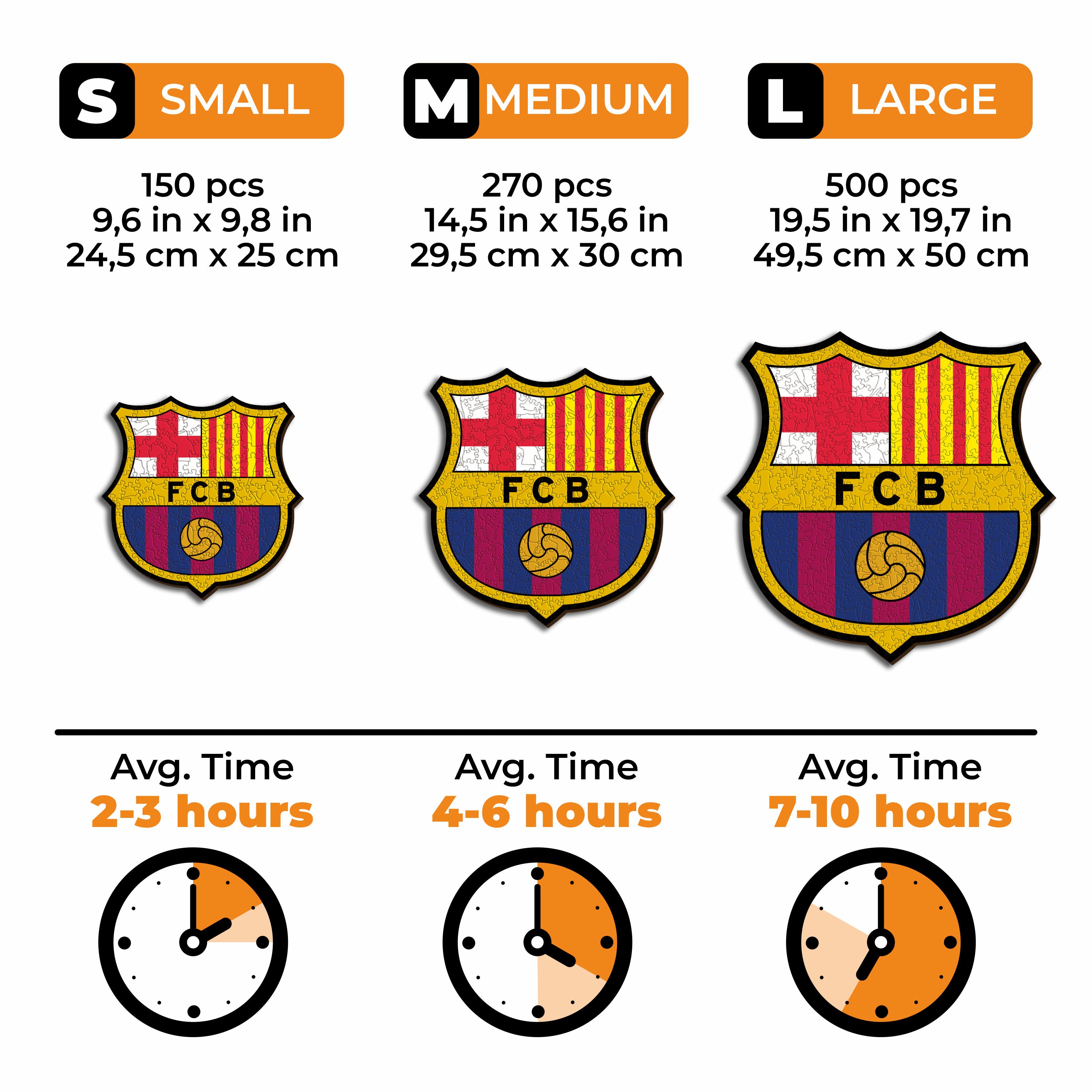 FC Barcelona® Logo - Wooden Puzzle