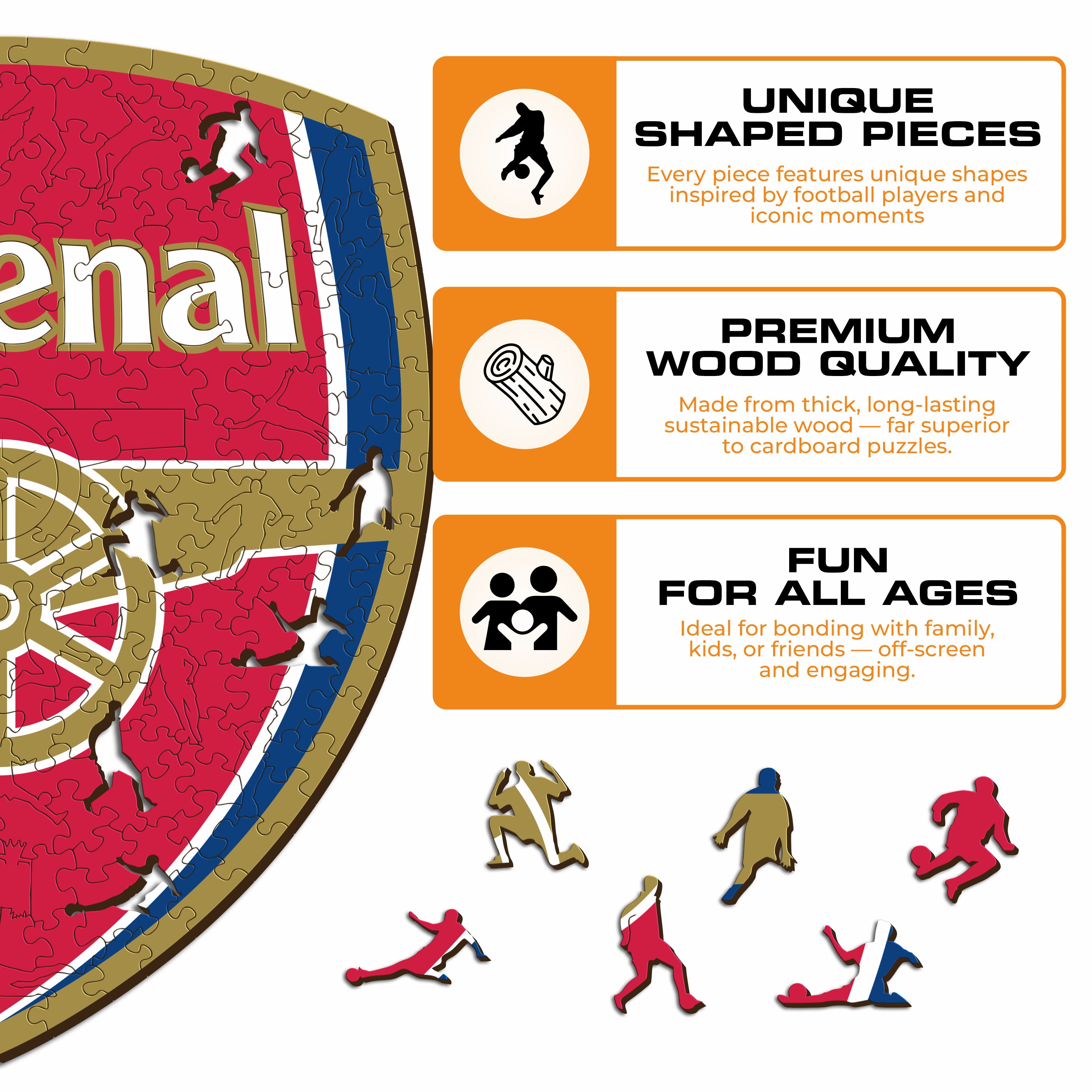 Arsenal FC® Logo - Wooden Puzzle