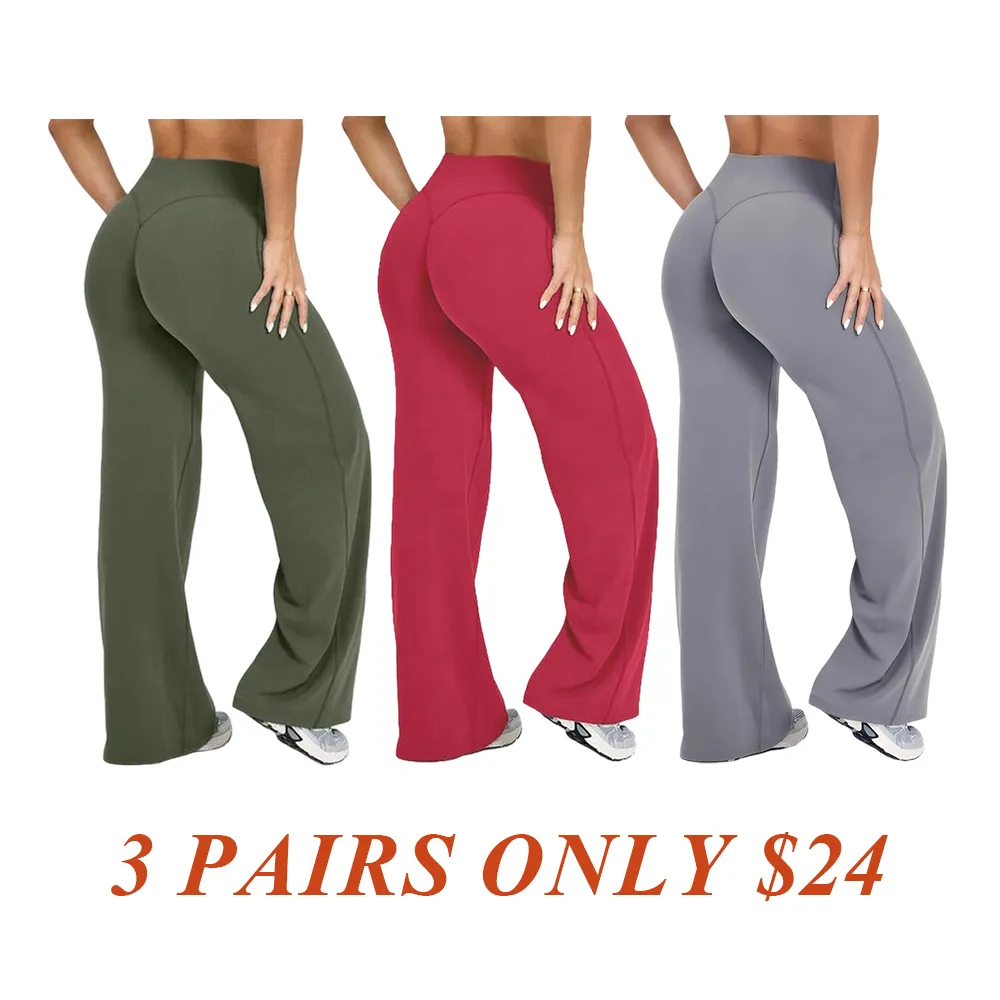 Straight Leg Bottoms Fitness Gymwear Women Workout Leggings