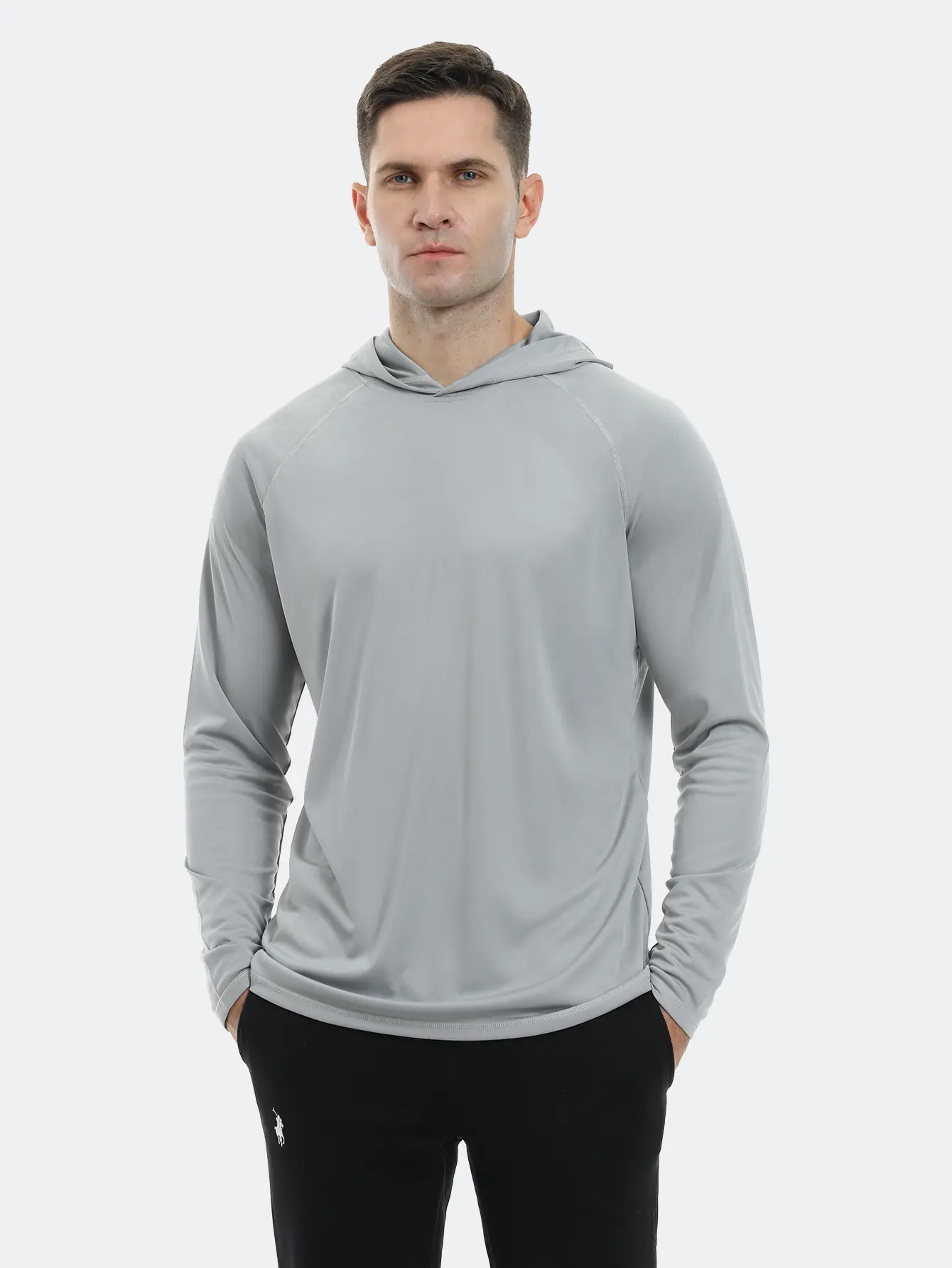 5 Pack Men's Athletic Hoodies Long Sleeve Fishing Shirts for Men Shirts Lightweight Rash Guards gym outfits workout tops gym shirts