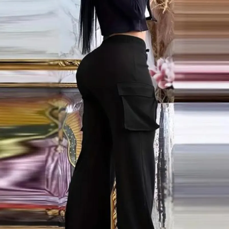 2 Piece Set for Women Casual Suit Cardigan Button with Pocket