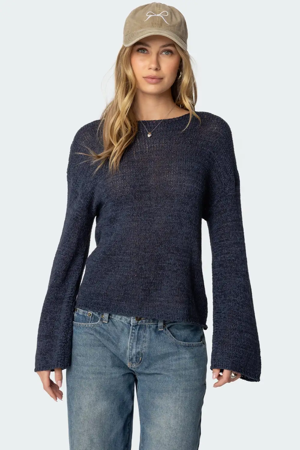 Drop Shoulder Light Knit Sweater  (Just $3 Each!)