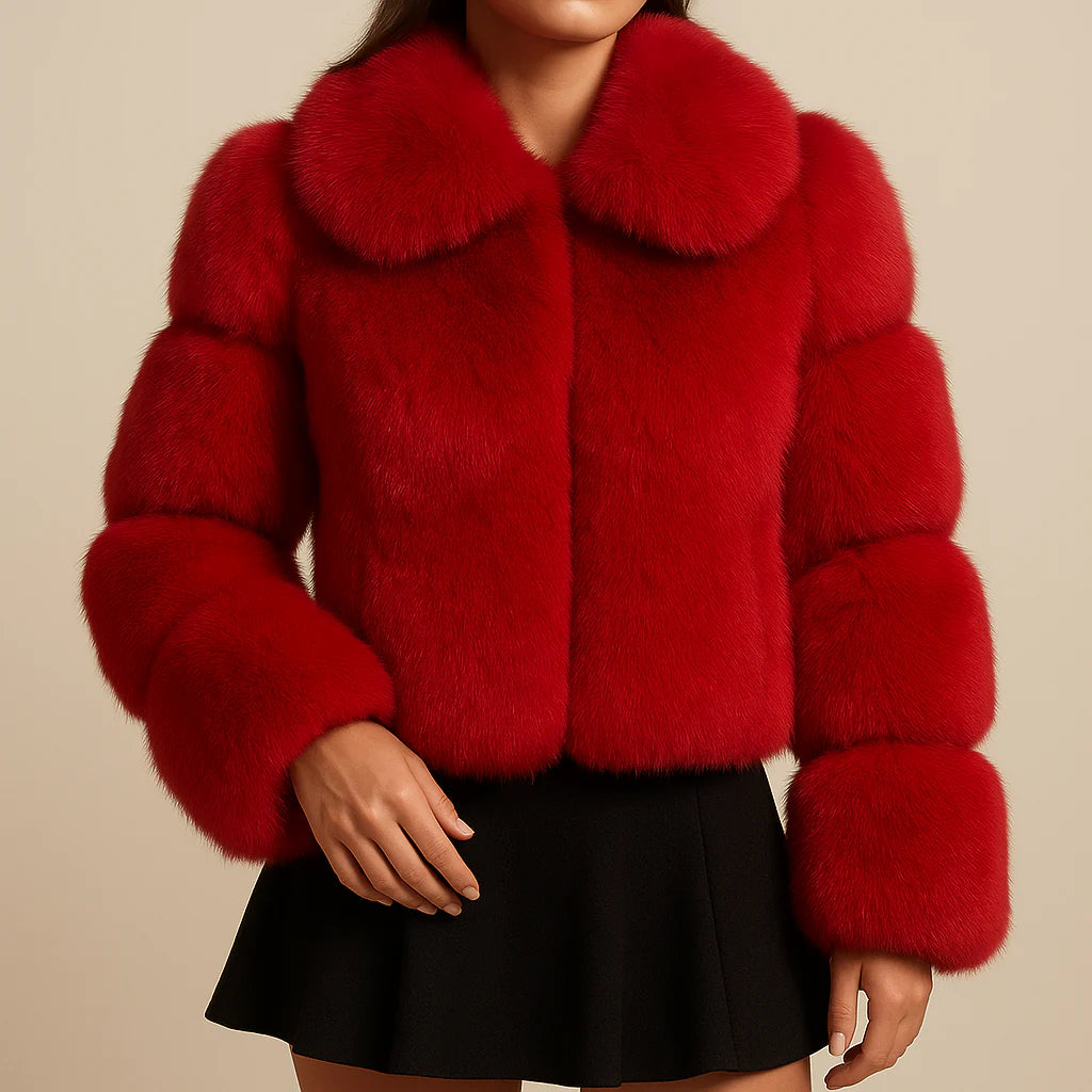 Enchanted Plush Collar Jacket