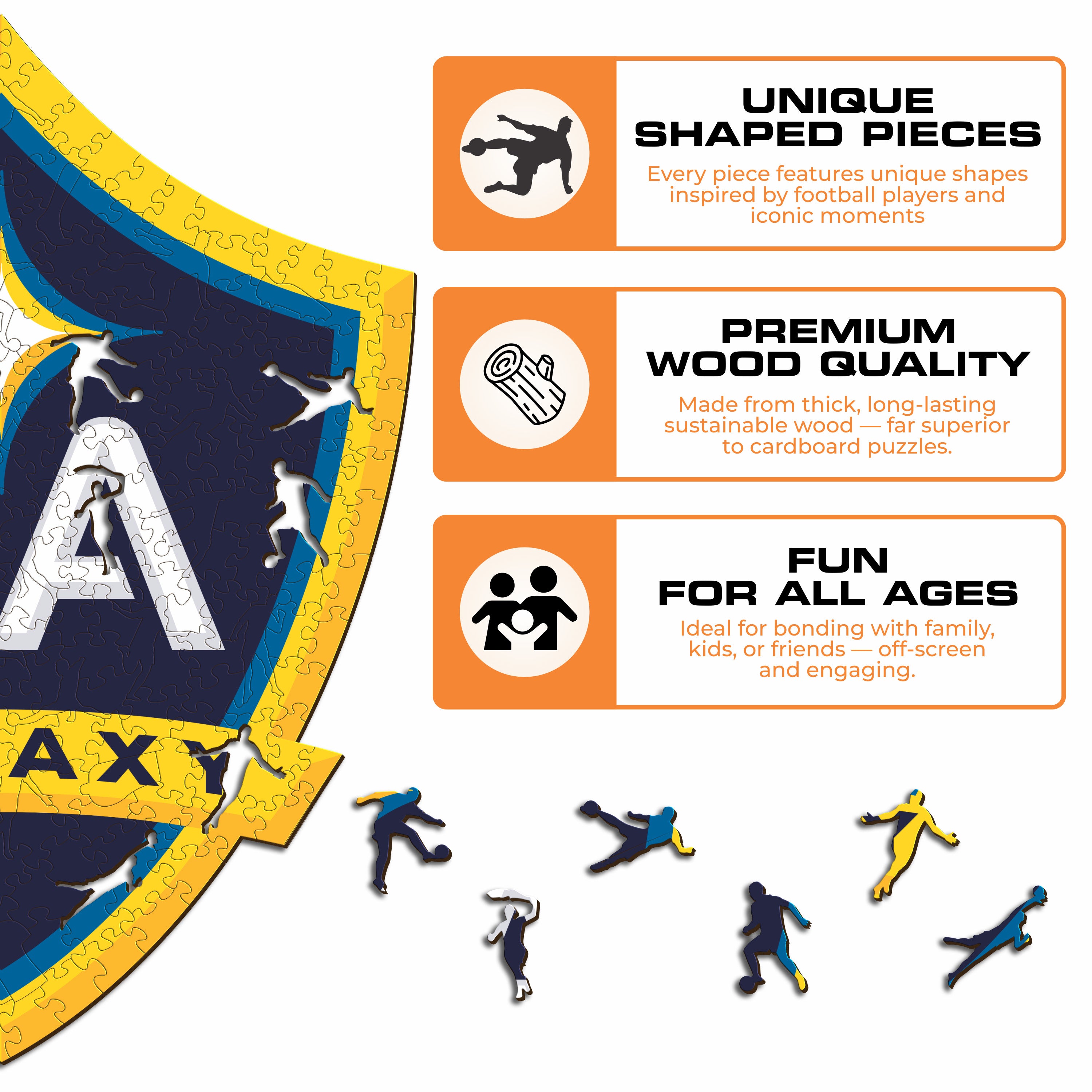LA Galaxy® Logo - Wooden Puzzle
