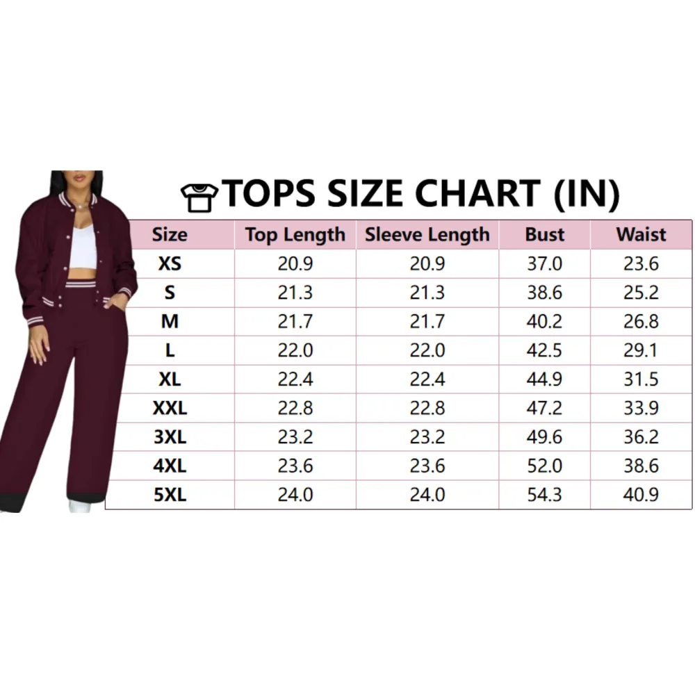 Women’s 2-Piece Baseball Jacket Set