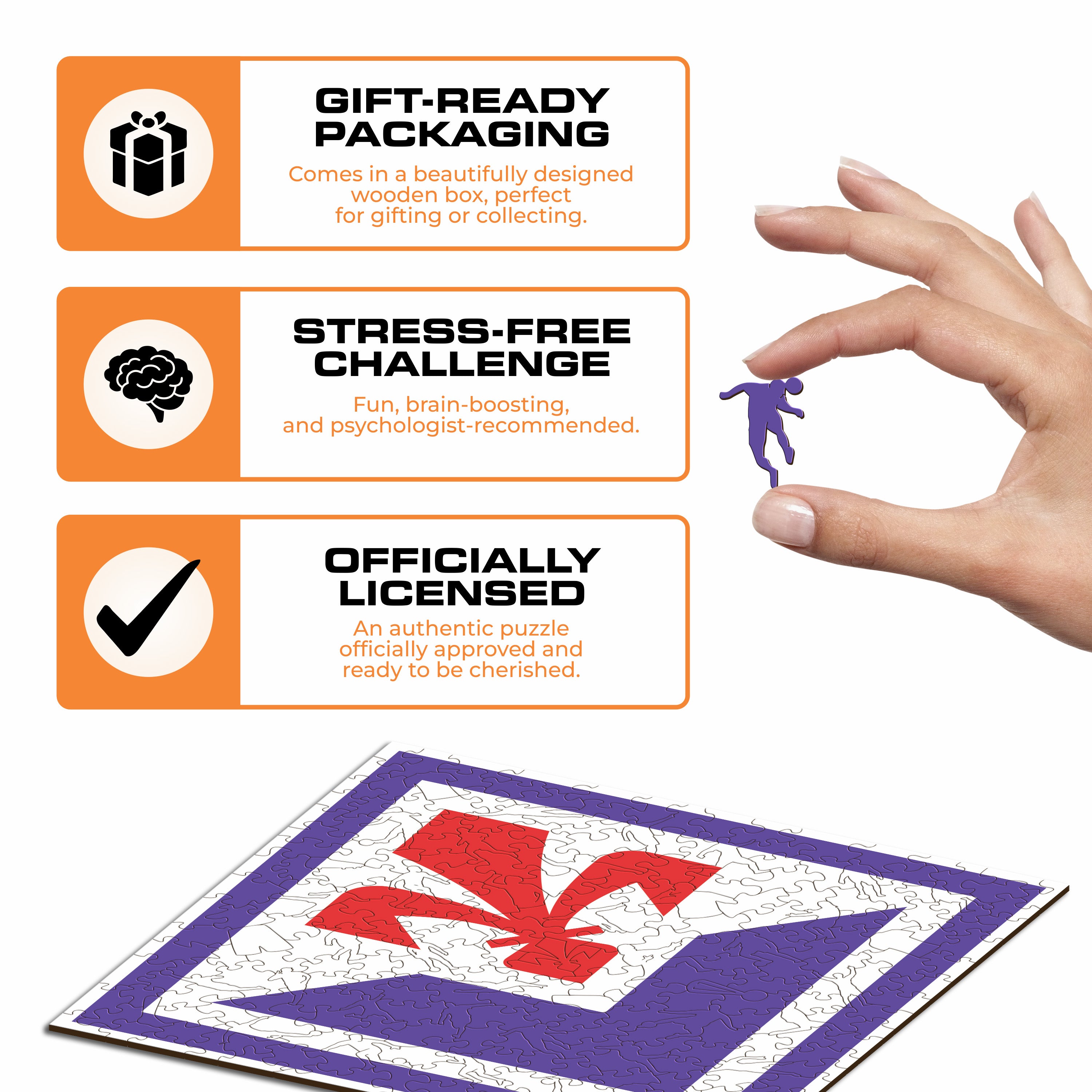 ACF Fiorentina® Logo - Wooden Puzzle