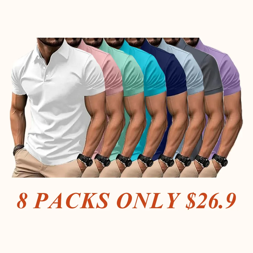 Men's Multi-Color Polos | Short Sleeve, Slim Fit | Casual & Business Wear