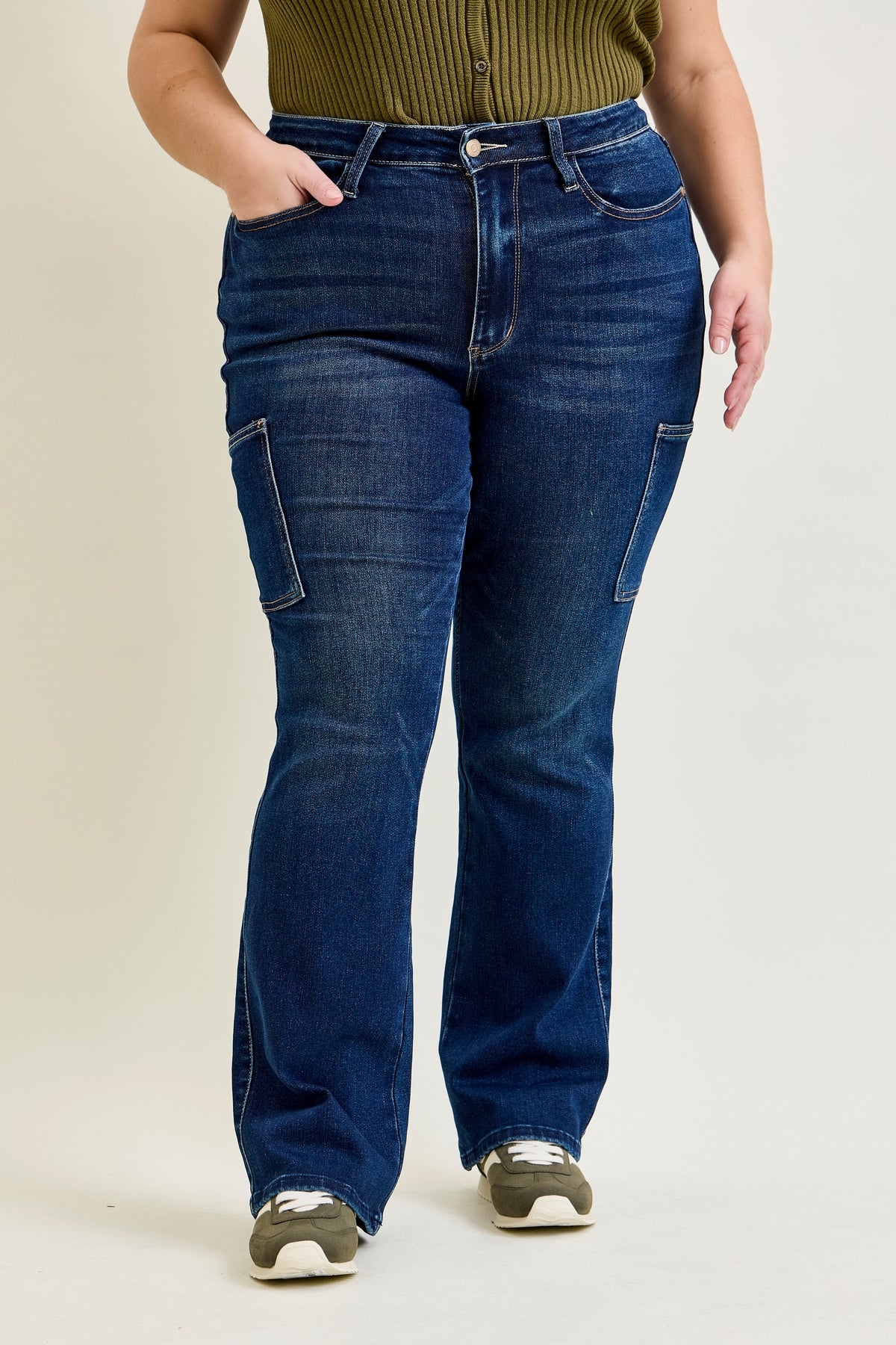 Daisy Cargo Bootcut Jeans - PLUS