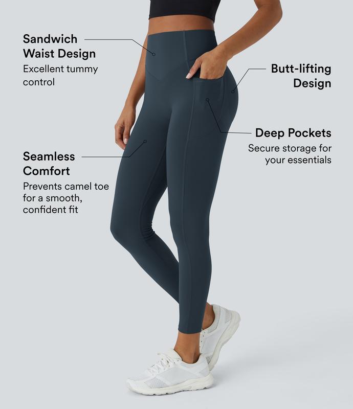 SculptLift High‑Waist Shaping Leggings with Pockets