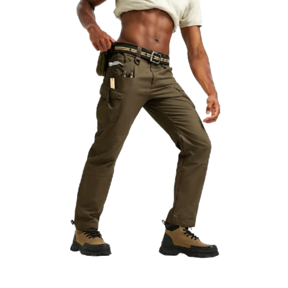 Men's Tactical Cargo Pants — Lightweight, Multi-Pocket, Water-Repellent, Ripstop (10 Pockets)
