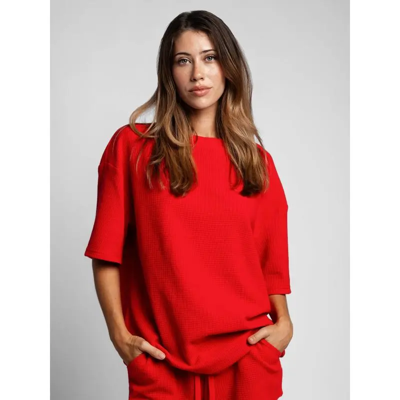 Unisex's Waffle Lounge Set