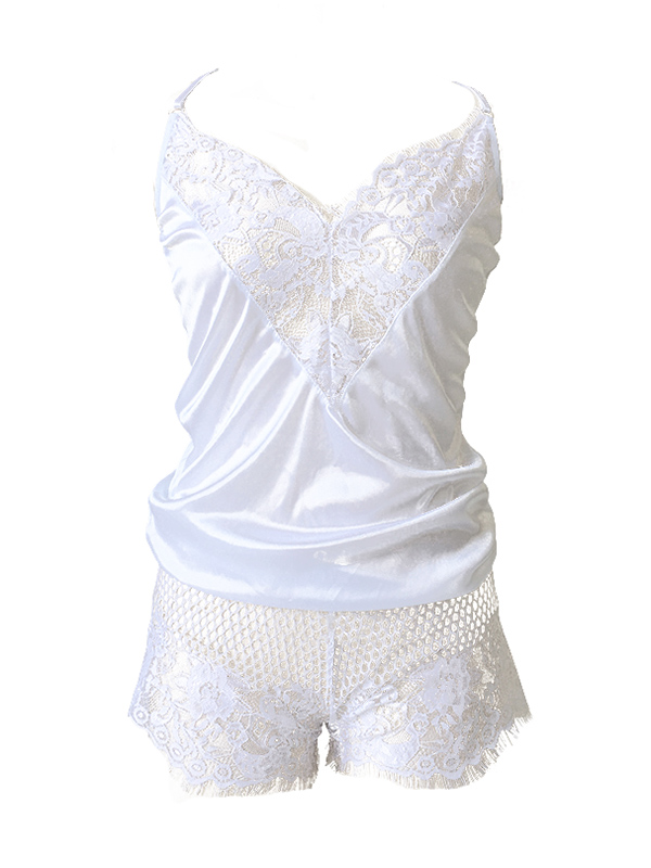 Lace Split-Joint One-Piece Bodysuit