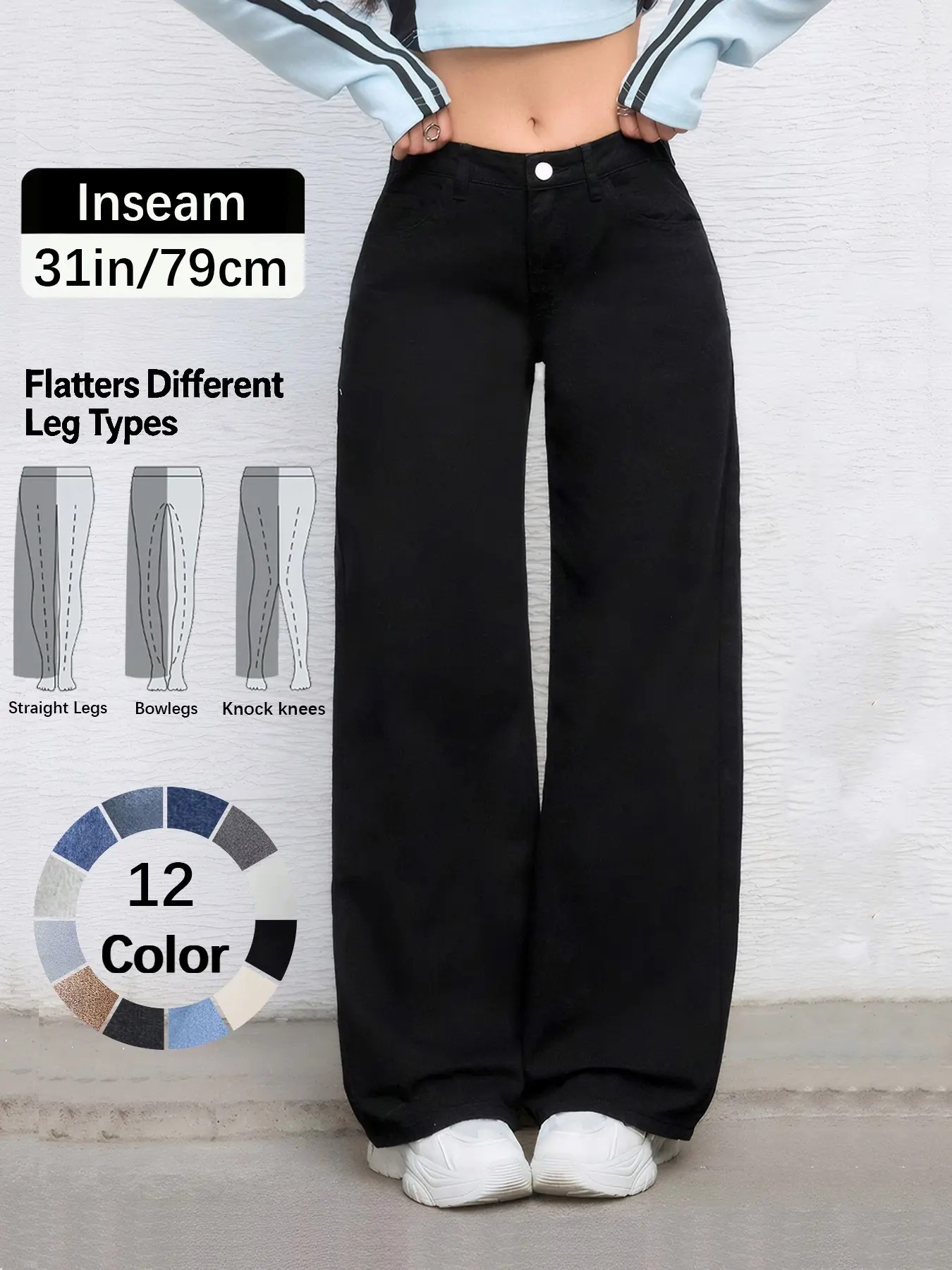 Women’s Comfort Stretch Elastic Waist Denim Jeans