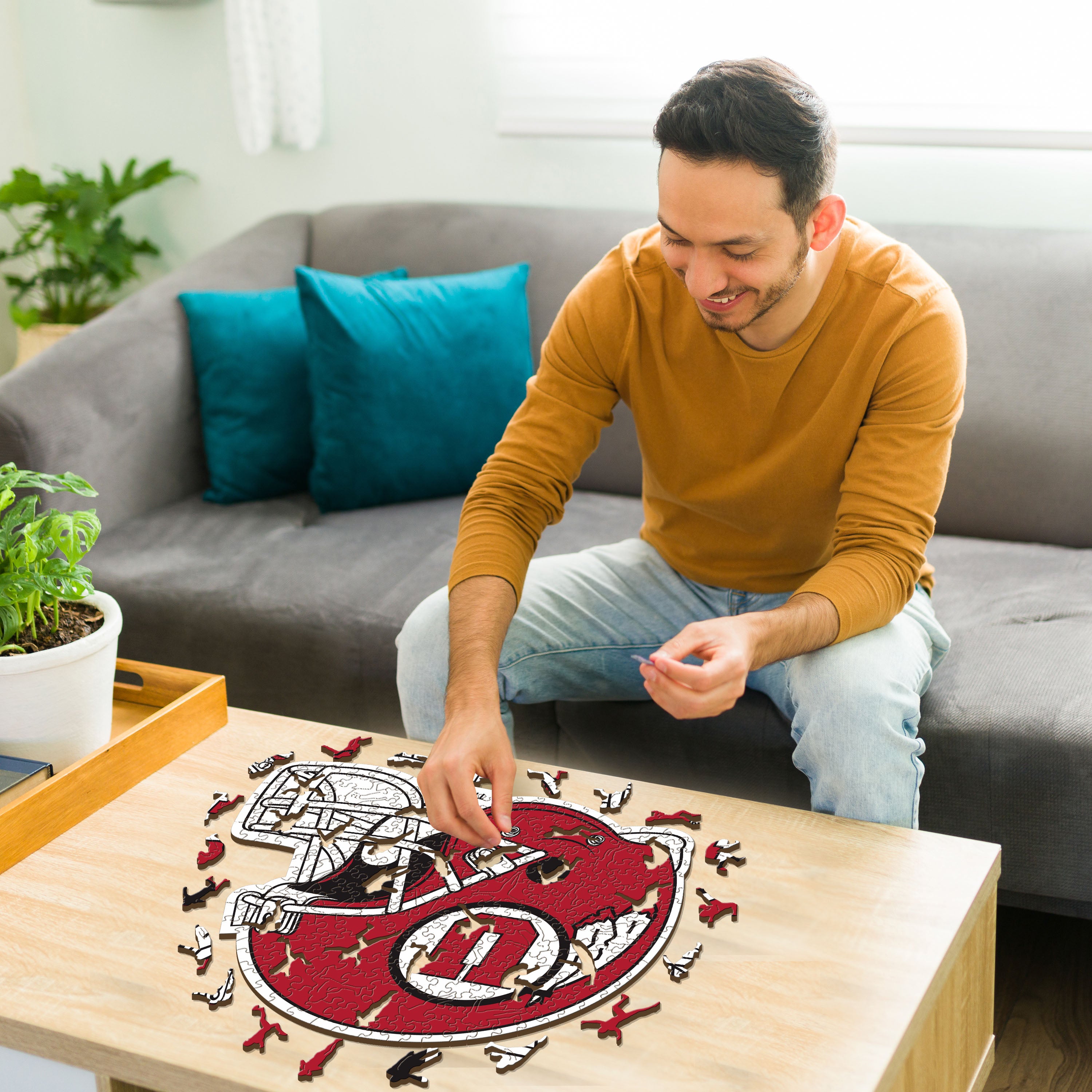 University of Utah Helmet - Wooden Puzzle