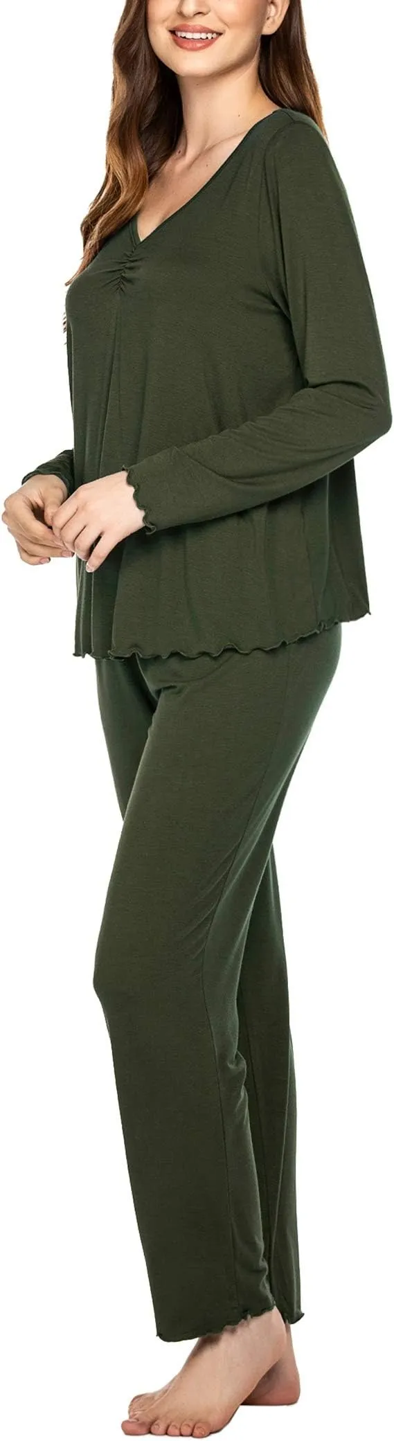 Womens Pajama Sets 2 Piece Lounge Set Fall Winter Pajamas