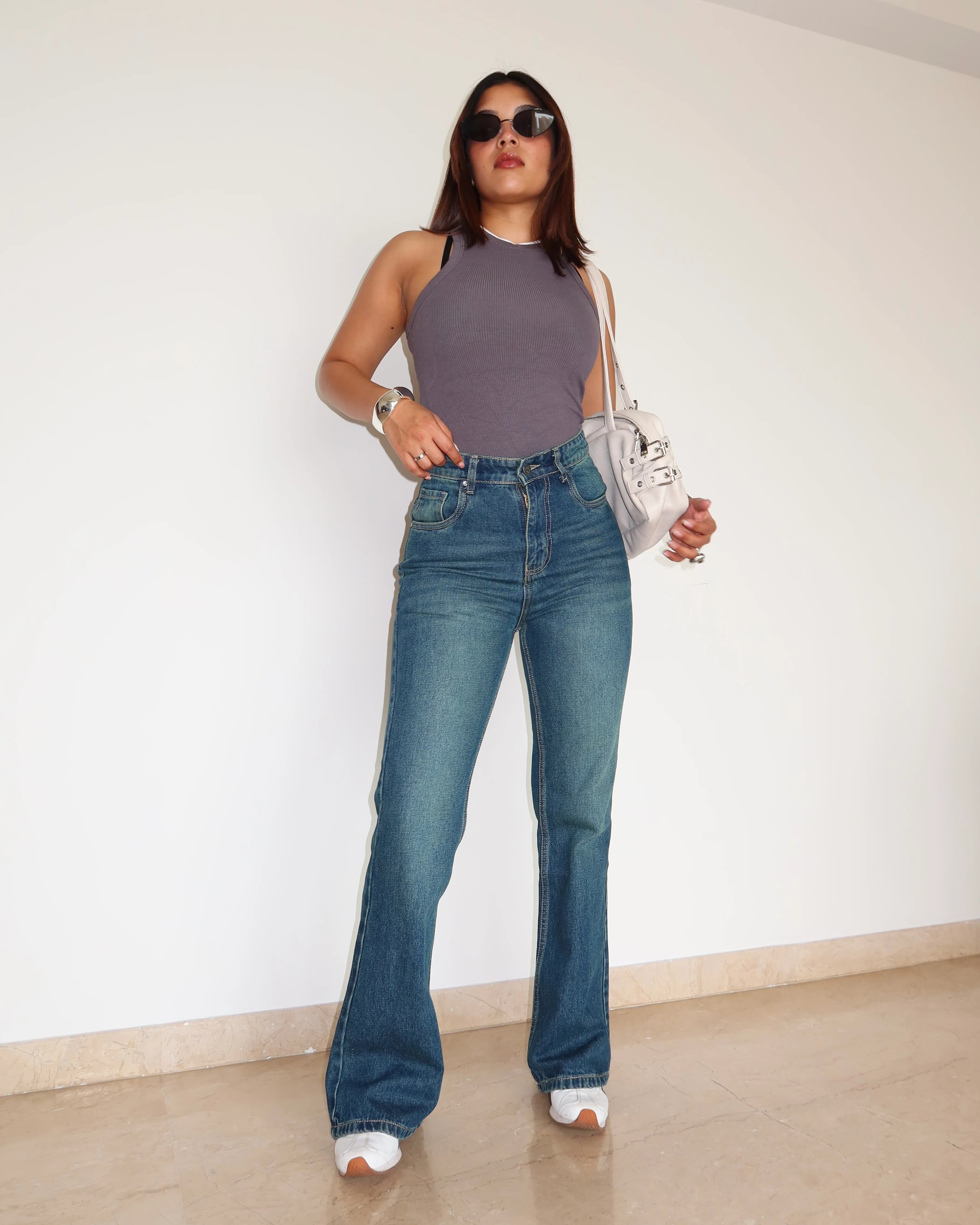 Dusk Blue Wash Bootcut Jeans