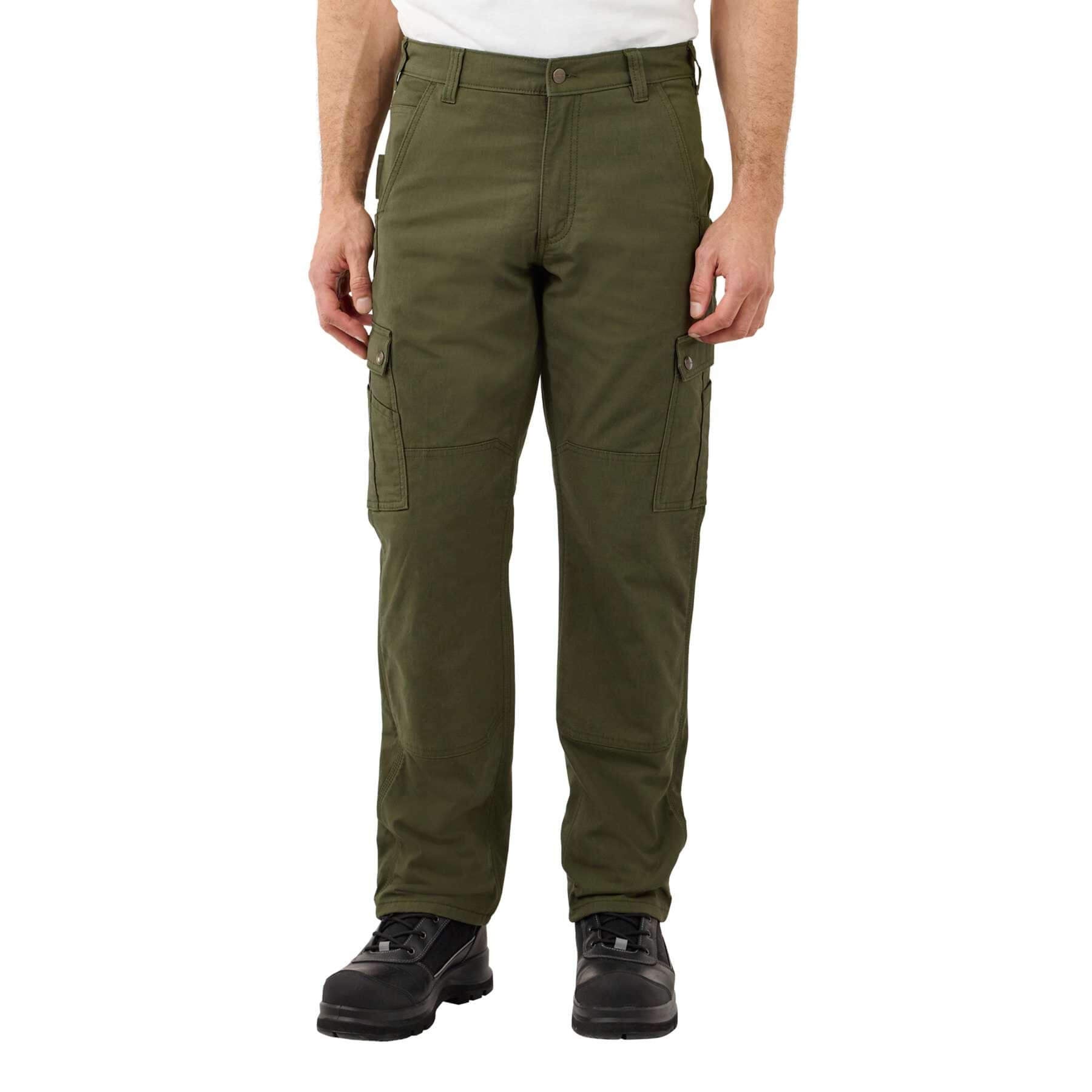 CHT Fleece-Lined Relaxed Fit Ripstop Cargo Work Trousers 105491