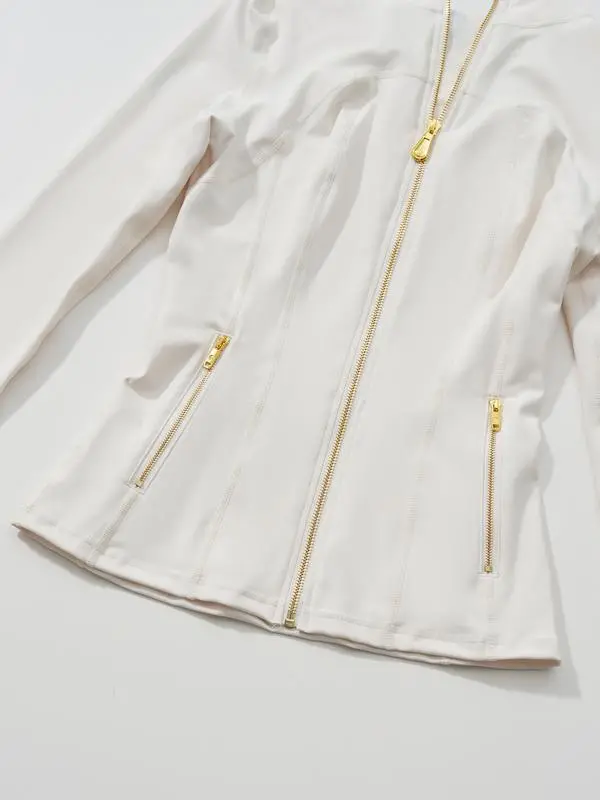 Soft brushed women's sports jacket, 25-inch inseam leggings