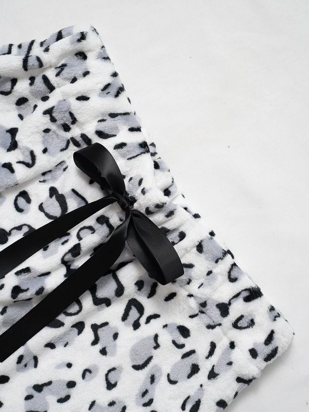 Loose Simple Leopard Pants