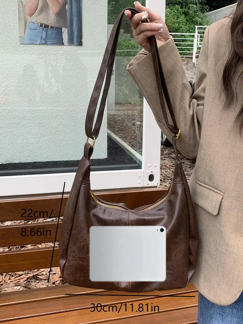 Women's Solid Color Shoulder Bag