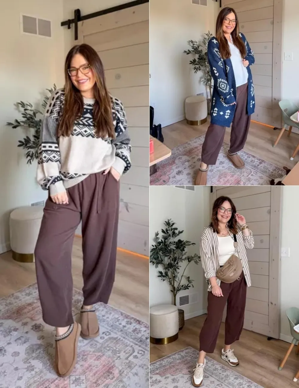 Women's Wide Leg Harem Pants Casual Palazzo Pants with Pockets High Waist Relaxed Fit
